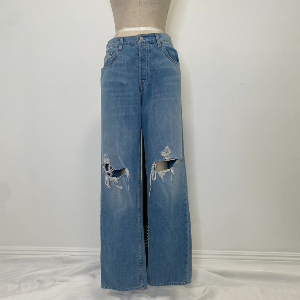 Revolve / GRLFRND: Bella Low Rise Boyfriend Jeans in Fairfax (Waist 28”)